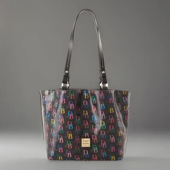 Dooney & Bourke Handbag DB75 Multi Small Flynn Shoulder Bag Black - Picture 2 of 11